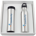 Cyrus Stainless Steel Tumbler and H2go Solus Bottle Gift Set